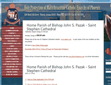 Tablet Screenshot of eparchyofphoenix.org